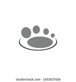 Footprint logo icon vector design