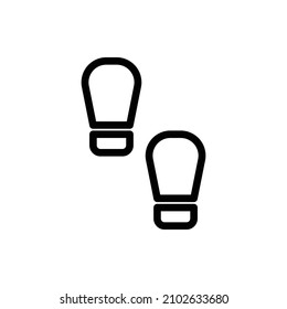 Footprint Outline Icon. Footprint Icon