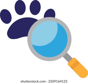 Ilustración plana del Vector del icono de la galleta del partido de la huella