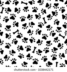 Footprint pattern of the animal,
I made the footprint of the animal a seamless pattern,
