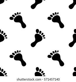 footprint pattern. Flat design style.