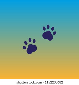 footprint, paw, icon