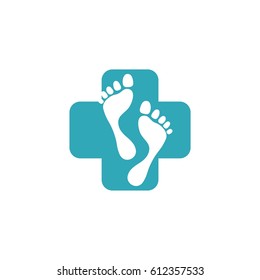 Footprint Reflexology vector Logo Template Illustration Design. Vector EPS 10.