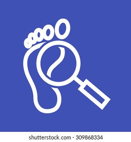 Footprint, sand, sea icon vector image.Can also be used for law and order. Suitable for mobile apps, web apps and print media.