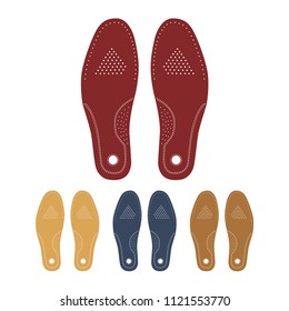 Footprint set. vector