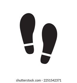 footprint shoes logo icon symbol