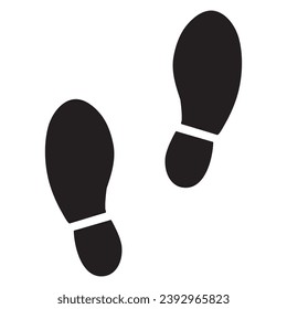 Footprint shoes symbol. flat trendy style illustration on white background..eps