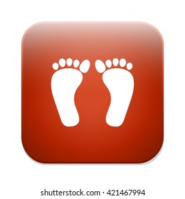 footprint sign icon.