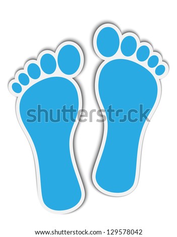 Footprint stickers