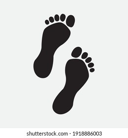 footprint template in black and with a flat design so it looks simpler. for the template