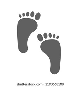 footprint, trace icon vector