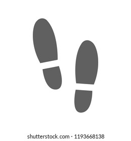footprint, trace icon vector