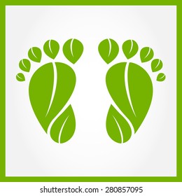 Footprint vector
