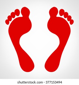 Footprint vector