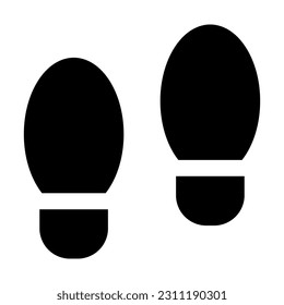 Footprint Vector Glyph Icon For Personal And Commercial Use.
