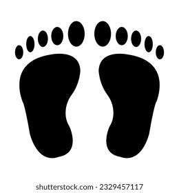 Footprint Vector Glyph Icon For Personal And Commercial Use.
