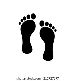 footprint - vector icon