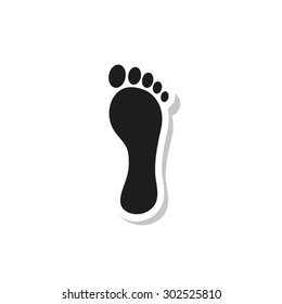 footprint  - vector icon