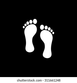 footprint  - vector icon