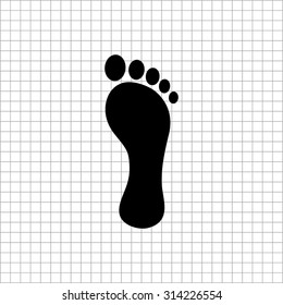 footprint  - vector icon