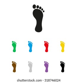 footprint  - vector icon