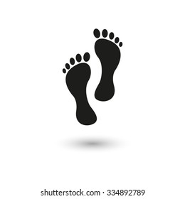 footprint  - vector icon