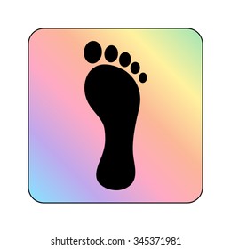 footprint - vector icon