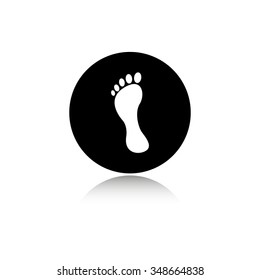 footprint - vector icon