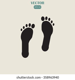 footprint -vector icon