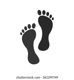 footprint  - vector icon