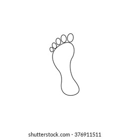 footprint  - vector icon