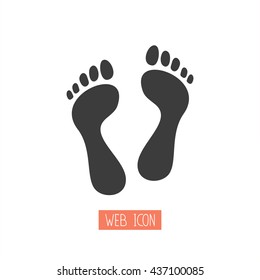 Footprint Vector Icon Stock Vector (Royalty Free) 437100085 | Shutterstock