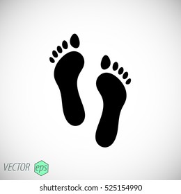 footprint - vector icon