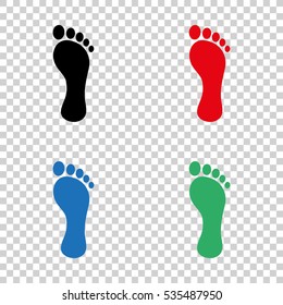 footprint  - vector icon