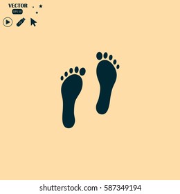 footprint -vector icon