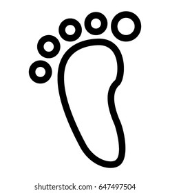 Footprint Vector Icon