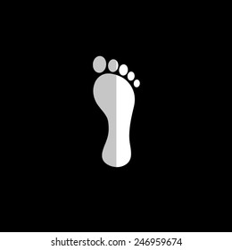 footprint - vector icon, flat design