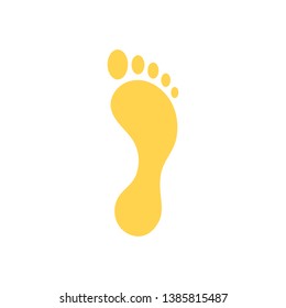 Footprint vector icon isolated on white background. CO2 footprint vector icon. Human footprint track. Footprint clip art.