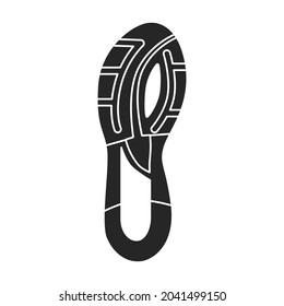 Footprint vector icon.Black vector icon isolated on white background footprint.