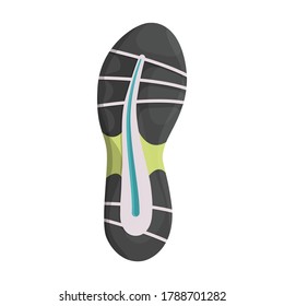 Footprint vector icon.Cartoon vector icon isolated on white background footprint.