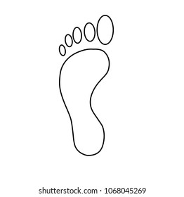 footprint. vector illustration