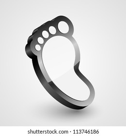 Footprint. Vector illustration.