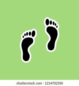 footprint. vector illustration