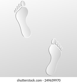 footprint. vector illustration