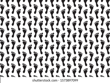 Footprint vector image background material
