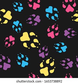 Footprint vector image background material