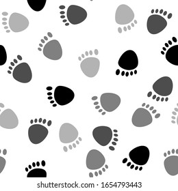 Footprint vector image background material