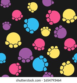 Footprint vector image background material