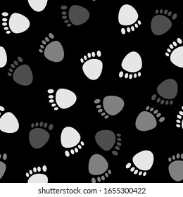 Footprint vector image background material