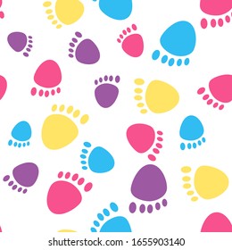 Footprint vector image background material